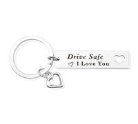 L0famy Drive Safe Keyring for New Drivers | Personalized Gift for Boyfriend | Just Passed Driving Test I Love You