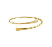 L0famy Gold Arm Cuff Upper Bracelet, Adjustable Personalized Metal Wide Upper Arm Bangle Minimalist Style Arms Bracket Jewelry Open Armlets Cuff Simple