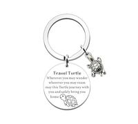 L0famy Travel Turtle Keyring, Cute Turtle Keychain Good Luck Gifts for Women | Travel Gifts for Men Women | Travel Gift Ideas for Family Friends Colleague Graduation