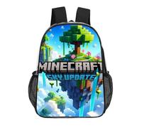 l1221 Minecraft Clear Backpack Transparent Swim Bag PVC Wipeable School Rucksack for Kids Boys Girls Lightweight Waterproof Durable x1221