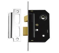 L13905 - UNION 2294 Mortice Bathroom Lock - 64mm CP Visi