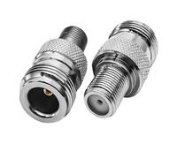 L16 N Male to F TV Female RF Coaxial Connector Straight Brass(Type2-1pcs)