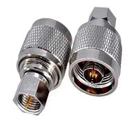 L16 N Male to F TV Female RF Coaxial Connector Straight Brass(Type3-1pcs)