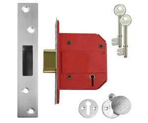 L18740 - UNION J2100S StrongBOLT BS 5 Lever Deadlock - 75mm SC KD Visi