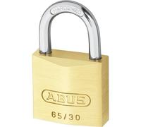 L19099 - ABUS 65 Series Brass Open Shackle Padlock - 30mm Twin Pack 65/30 Visi