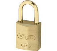 L19132 - ABUS 65 Series Brass Open Shackle Padlock - 16mm KA (151) 65/15 Boxed