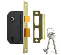 L19798 - UNION J-ES-SL Essential 3 Lever Sashlock - 64mm PB KD Visi