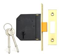 L19803 - UNION J-ES-DL Essential 3 Lever Deadlock - 75mm PB KD Visi