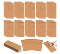 L1rabe Kraft Paper Book Review Bookmarks - Back to School 100Pcs Book Page Marker Reading Log for Readers Bookworm Bookish Gift, Reading Page Tracker for Students Teachers Women to Review & Tracker