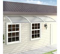 (L270*W100*H28) Door Canopy Awning Window Rain Snow Shelter Curved Sheet