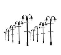 L310 10pcs Model Railway Lamppost lamp HO N 5.5cm 12v model outdoor lights model buliding kit street light