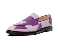 L37 HANDMADE SHOES Women's Crystal Castles Loafer Flat, Lilac/Violet, 3 UK