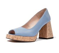 L37 HANDMADE SHOES Women's HERE WE GO Platform, Blue, 5.5 UK