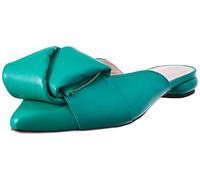 L37 HANDMADE SHOES Women's LA Playa Sandal, Green, 2 UK