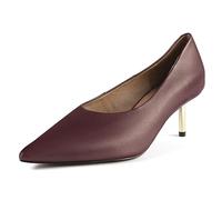 L37 HANDMADE SHOES Women's Pumps I High Heels I Natural Leather I Handmade Shoes I Unique Style I Deja Vu, Bordeaux, 7.5 UK