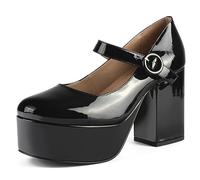 L37 HANDMADE SHOES Women's Pumps I High Heels I Patent Leather I Handmade Shoes I Unique Style I Stay with Me Tonight, Black, 3.5 UK