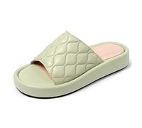 L37 HANDMADE SHOES Women's Radio Noise Sandal, Green, 2 UK