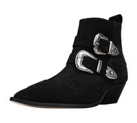 L37 HANDMADE SHOES Women's The Hero's Return Fashion Boot, Black, 3.5 UK