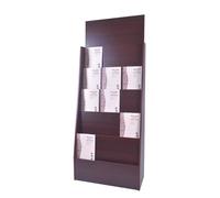 L3s9mPzVb4 Floor Standing Magazine Rack Floor Standing Newspaper Racks Information Display Wooden Periodicals Data Magazine to Hold Magazines, Records, Newspapers