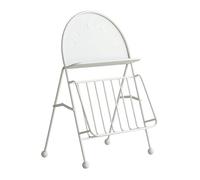 L3s9mPzVb4 Floor Standing Magazine Rack Simple Magazine Holder Modern Brochure Stand Desktop Bookshelf Storage Rack Office Small Data Newspaper Ornaments(White)