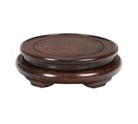 L3s9mPzVb4 Plant Stand Round Wooden Base Bonsai with Leg, Vase Display Stand Home Decor Furniture(Medium)