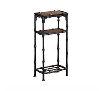 L3s9mPzVb4 Plant Stand Three Tier New Chinese Style Flower Rack, Living Room Floor Type Bamboo Bonsai Shelves