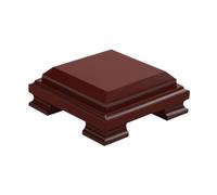 L3s9mPzVb4 Plant Stand Wooden Sculpture Base Decor Square Bonsai Figurines Display Stand(Medium)