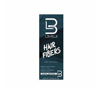 L3VEL3 Hair Fibers - Blends Seamlessly - Made with Cotton Extract - Adheres to all Hair Types - Suitable for Men and Women - Easy to Use from Bottle or Applicator - Brown - 27.5 g Treatment