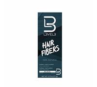 L3VEL3 Hair Fibers - Blends Seamlessly - Made with Cotton Extract - Adheres to all Hair Types - Suitable for Men and Women - Easy to Use from Bottle or Applicator - Black - 27.5 g Treatment