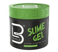 L3VEL3 L3-Gel Slime - Delivers Super, Strong Hold - Creates Sleek and Spiky Styles - Tames Frizz - Adds Shine and Volume - Water Based and Flake Free Formula - Enriched with Castor Oil - 500 ml
