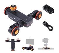 L4X Motorized Camera Slider Video Dolly Electric Track Slider with Remote for DSLR Camera Camcorder Action Camera Phone(L4X Black)