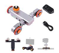 L4X Motorized Camera Slider Video Dolly Electric Track Slider with Remote for DSLR Camera Camcorder Action Camera Phone(L4X Grey)