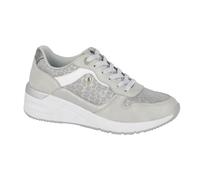 Cipriata Novelia Womens Shoes Trainers, Size 4 In Silver/White/Animal Print