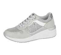 L529FS-6 'Novelia' Silver/White/Animal Print PU/Mesh Size 6