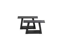 (L60*W7*H40) 2pcs Industrial Steel Table Legs Box Square Coffee Desk