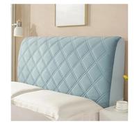 L6NqIAG All-inclusive Soft Smooth Quilted Head Cover Thicken Velvet Headboard Cover Solid Color Bed Back Protector Cover Head Board Cover(Blue Grey,210cm)