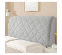L6NqIAG All-inclusive Soft Smooth Quilted Head Cover Thicken Velvet Headboard Cover Solid Color Bed Back Protector Cover Head Board Cover(Light Grey,150cm)