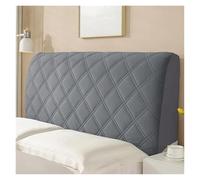 L6NqIAG All-inclusive Soft Smooth Quilted Head Cover Thicken Velvet Headboard Solid Color Bed Back Protector Head Board Cover(Dark Grey,160cm)