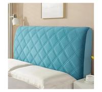 L6NqIAG All-inclusive Soft Smooth Quilted Head Cover Thicken Velvet Headboard Solid Color Bed Back Protector Head Board Cover(Ocean Blue,160cm)