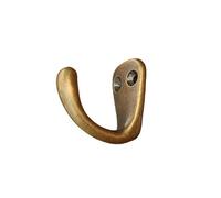 L6NqIAG Brass Robe Hooks 1PC Brass Hooks Coat Hat Wall Hanging Bath Stands Clothes Hangers Scarf Towel Keys Antique Bronze/Golden 3.5cm*2cm Organizer(Bronze)
