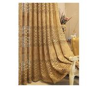L6NqIAG Curtains for Living Room Khaki eight character hollow perforated curtains suitable for decorating living room and bedroom(100x250cm)