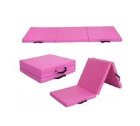 L6NqIAG Gymnastics Bar Gymnastics Horizontal Kip Bar Thick Folding Mat(Red 240X120X5cm)