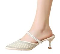 L6NqIAG Heels Replacement Ankle Strap 1pair Diamond Buckle Women's High Heels Sandals Anti-Fall