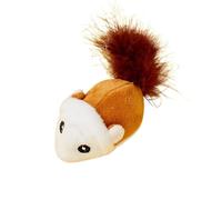 L6NqIAG Interactive Electric Cat Toy Random Moving Teaser Smart Running Mouse Plush Self-Playing Kitten Feline play item(Yellow)