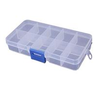 L6NqIAG Plastic Storage Box Organiser Case Compartment Adjustable Container For Craft Nail Fuse Jewelry Box Beads Pill Screw Organizador Screw Box Organiser(1 piece)