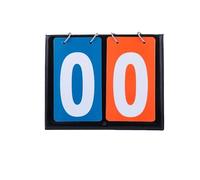 L6NqIAG Portable Flip Scoreboard 2- Basketball Scoreboard Double Side Flip Counter Portable Bright Smooth Edges Clear Number Display for Sports(Red)