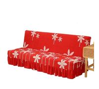 L6NqIAG Simple Stretch Armless Sofa Bed Cover All-inclusive Foldable with Skirt Skirt Sofa Cover(Color 20,S 120-150cm)
