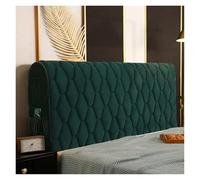 L6NqIAG Thicken Velvet Quilted Headboard Cover Solid Color All-inclusive Bedside Soft Plush Bed Head Head Board Cover(Dark Green,W190 x H68cm)
