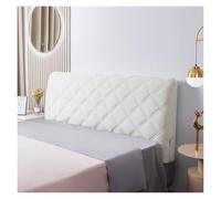 L6NqIAG Velvet Quilted Headboard Cover All-inclusive Soft Thicken Short Plush Quilting Bed Head Cover Head Board Cover(White,W180 x H70cm)