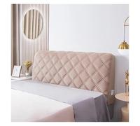 L6NqIAG Velvet Quilted Headboard Cover All-inclusive Soft Thicken Short Plush Quilting Bed Head Cover Head Board Cover(Khaki,W190 x H70cm)
